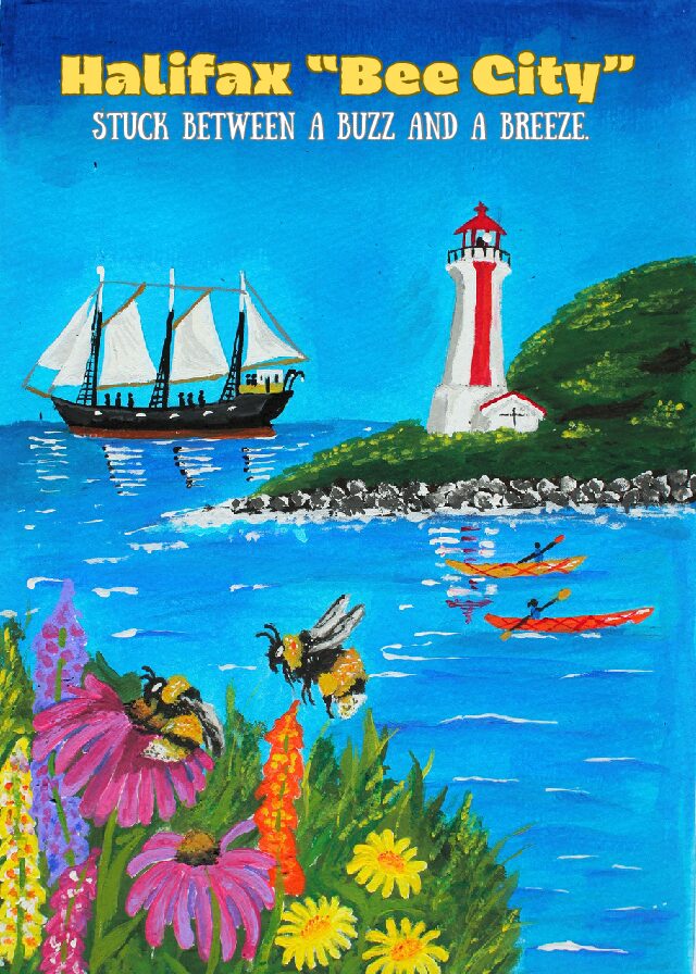 Halifax Bee City - NS - Postcard