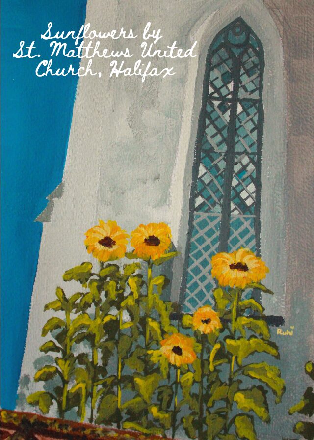 Sunflowers by St.Matthew's - NS - Postcard
