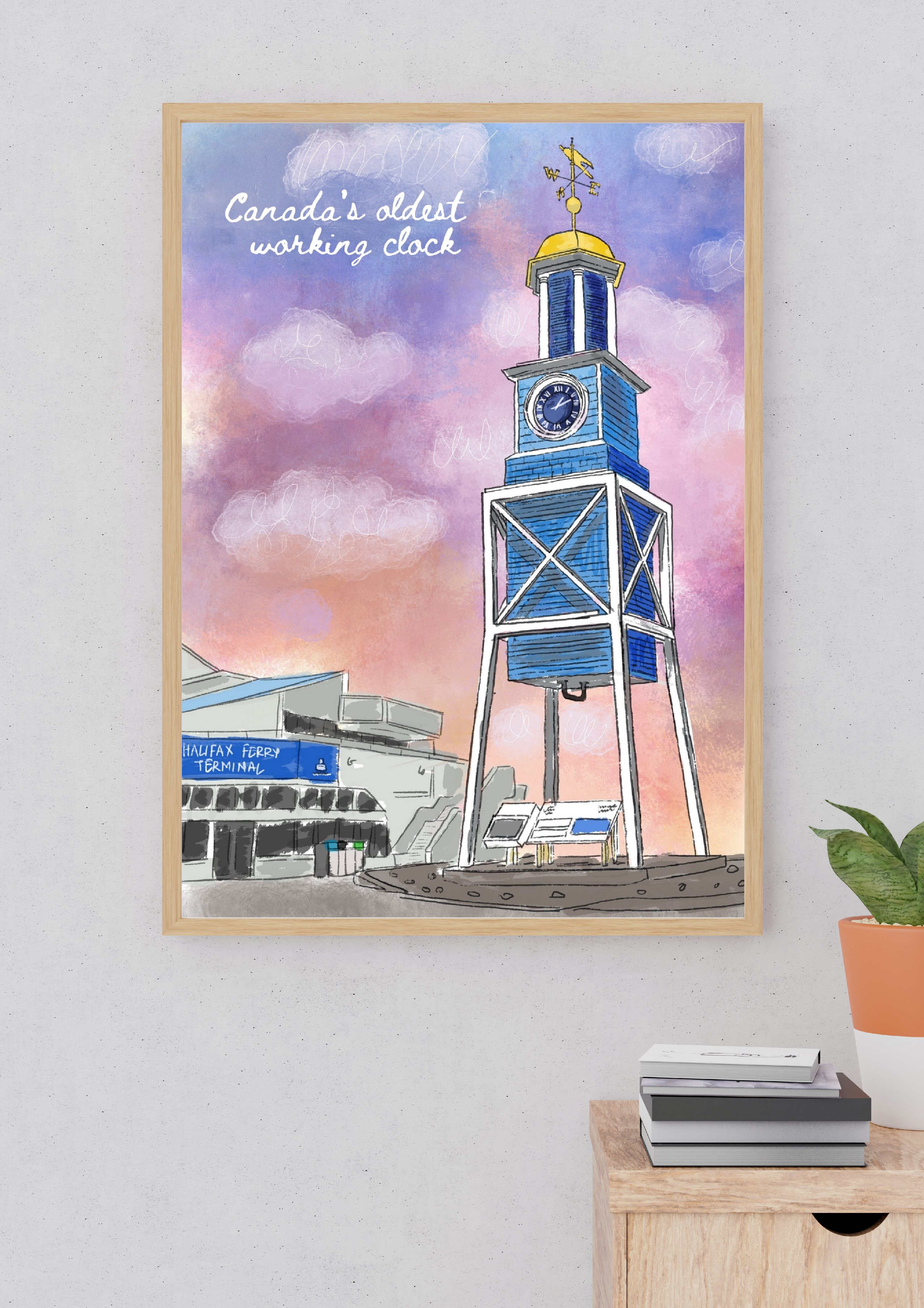 HMC Dockyard Clock- Print ( 8 x 10 )